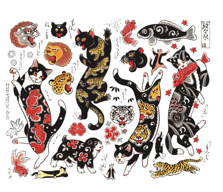 Original Monmon Cats illustration resources